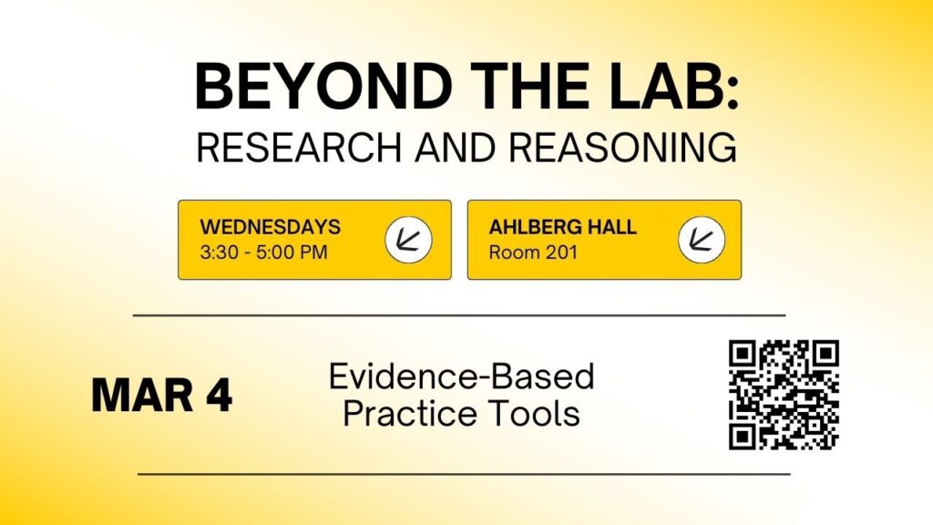 Attend the Beyond the Lab Workshop: Evidence-Based Practice Tools – WSUtv